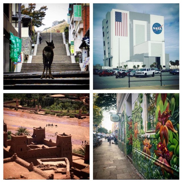 Nara, Kennedy Space Centre, Aït Benhaddou, Sternschanze